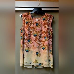 Cabi Parlor Top- Sleeveless Floral